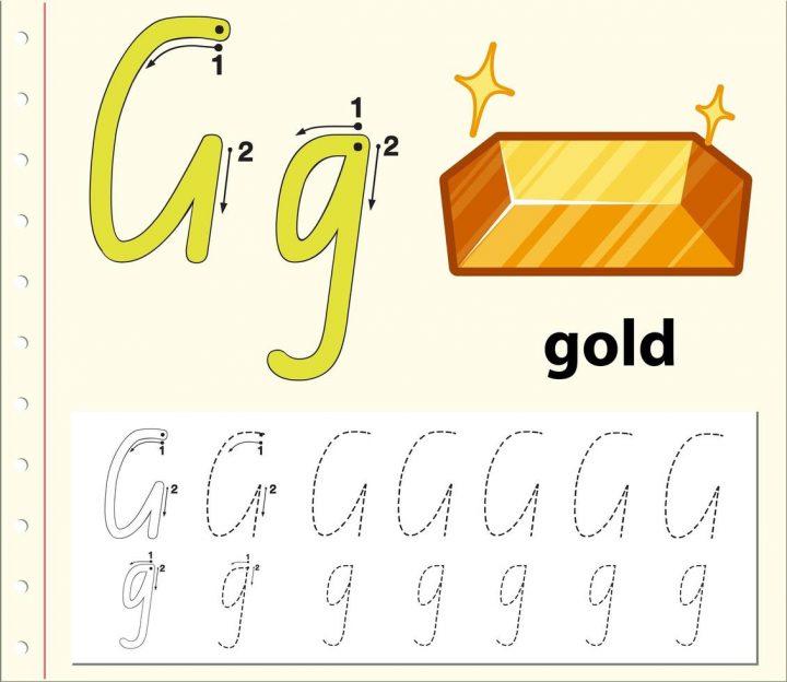 Modèle D'alphabet De Traçage Pour La Lettre G à Modele De Lettre Alphabet