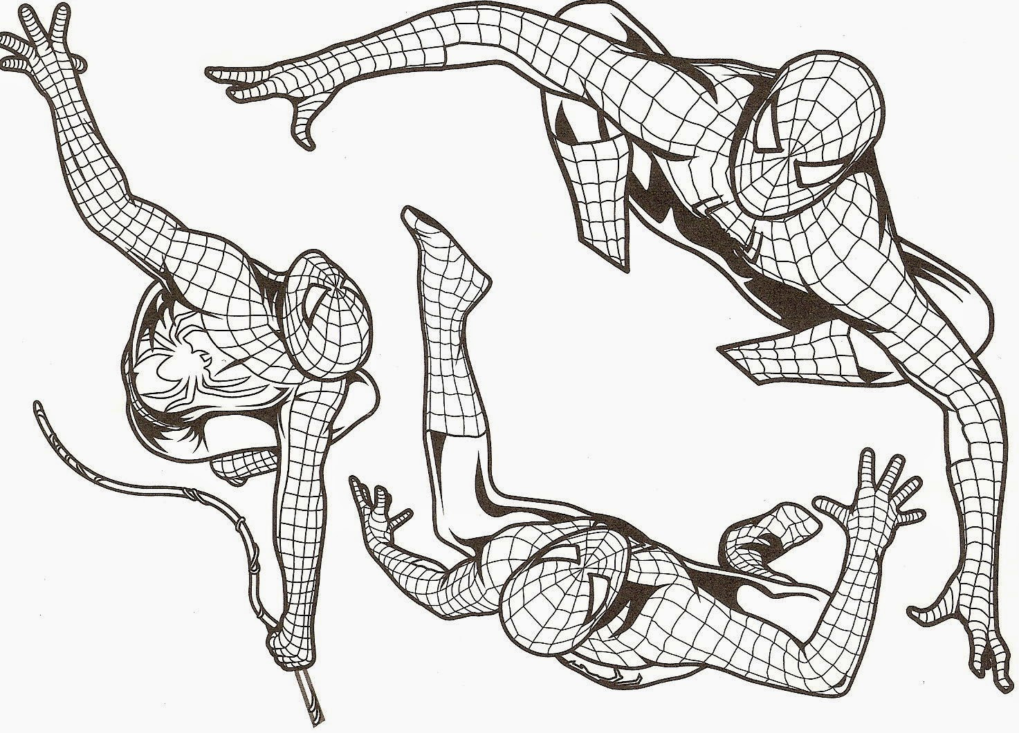 Modele De Dessin A Colorier Gratuit destiné Tete Spiderman A Imprimer