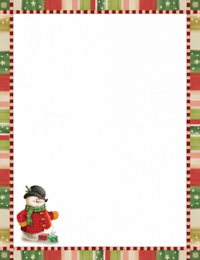 Modèle Papier À Lettre De Noel À Imprimer Gratuitement tout Papier Lettre De Noel