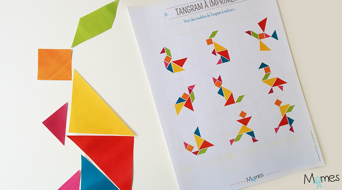Modèles De Tangram À Imprimer - Momes encequiconcerne Dessin Tangram