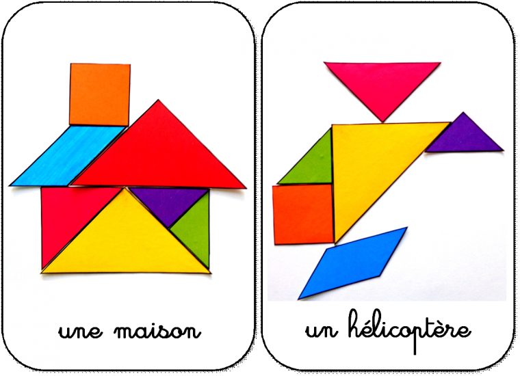 Modèles Pour Jeu Tangram À Imprimer: Maternelle,ms,gs,cycle à Tangram A Imprimer