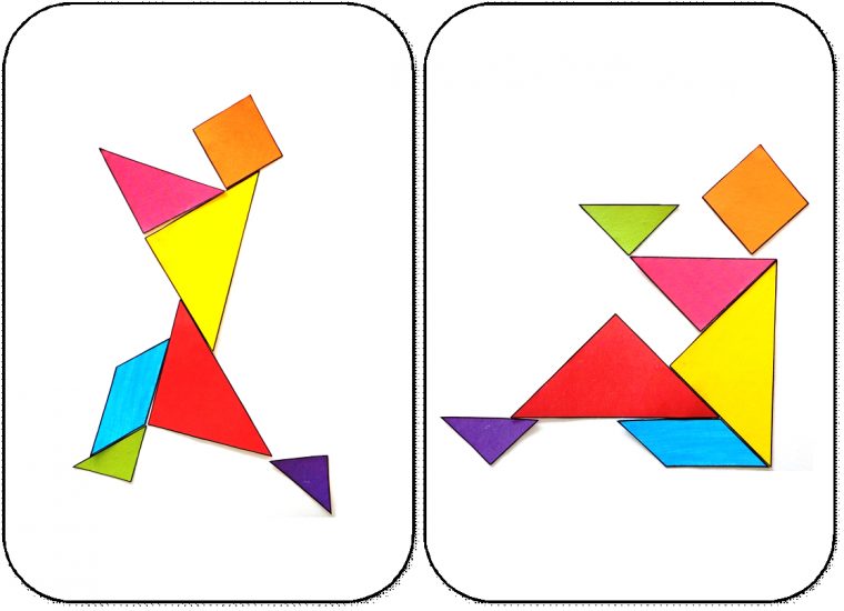 Modèles Pour Jeu Tangram À Imprimer: Maternelle,ms,gs,cycle avec Tangram À Imprimer Pdf