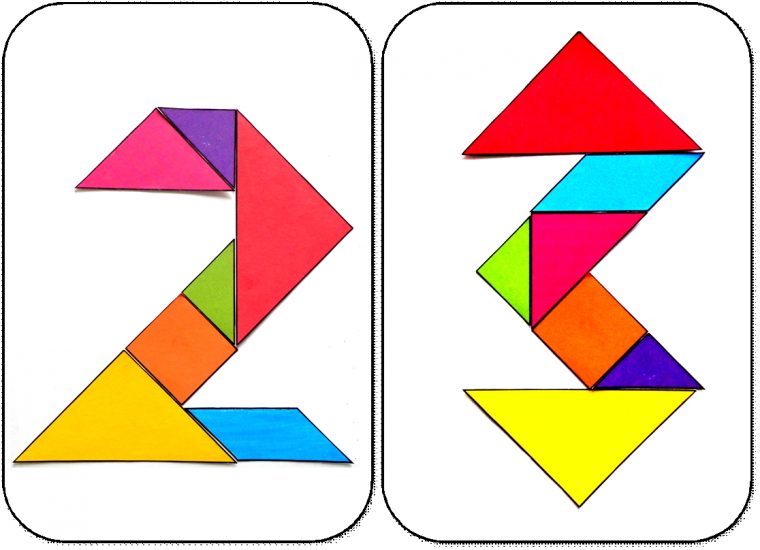 Modèles Pour Jeu Tangram À Imprimer: Maternelle,ms,gs,cycle avec Tangram Enfant