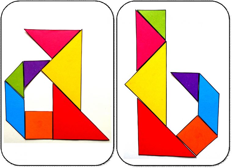 Modèles Pour Jeu Tangram À Imprimer: Maternelle,ms,gs,cycle concernant Tangram A Imprimer