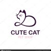 Modern Professonal Logo Illustration Cat, Pet Emblem Design pour Dessin De Petshop