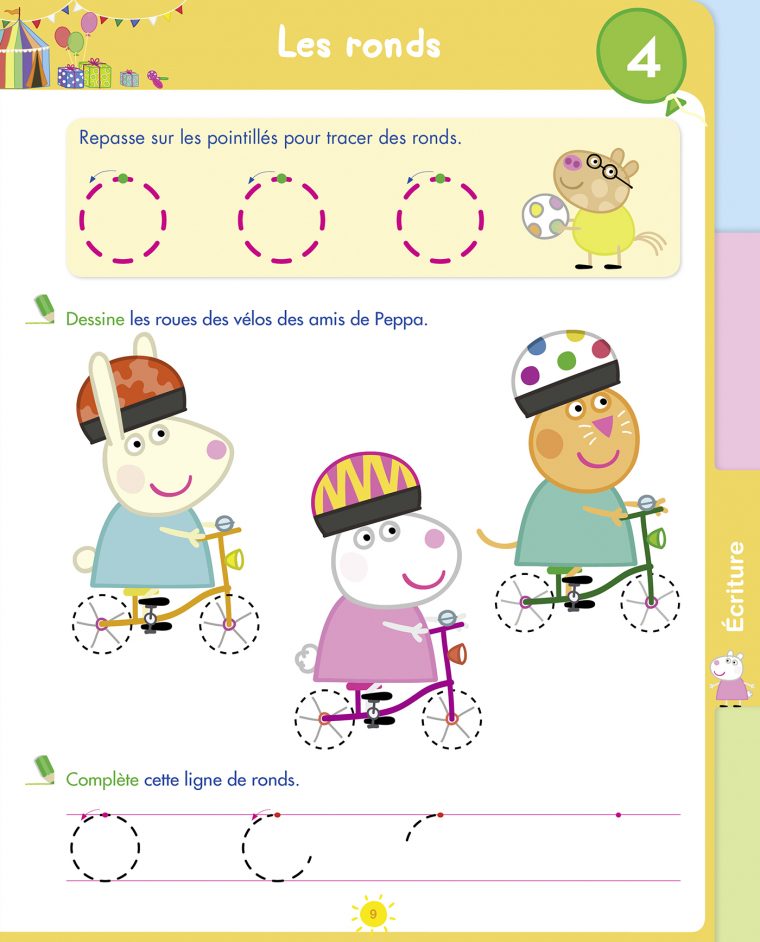 Mon Année Avec Peppa Pig Ms 4/5 Ans | Hachette Education dedans Exercice 4 Ans