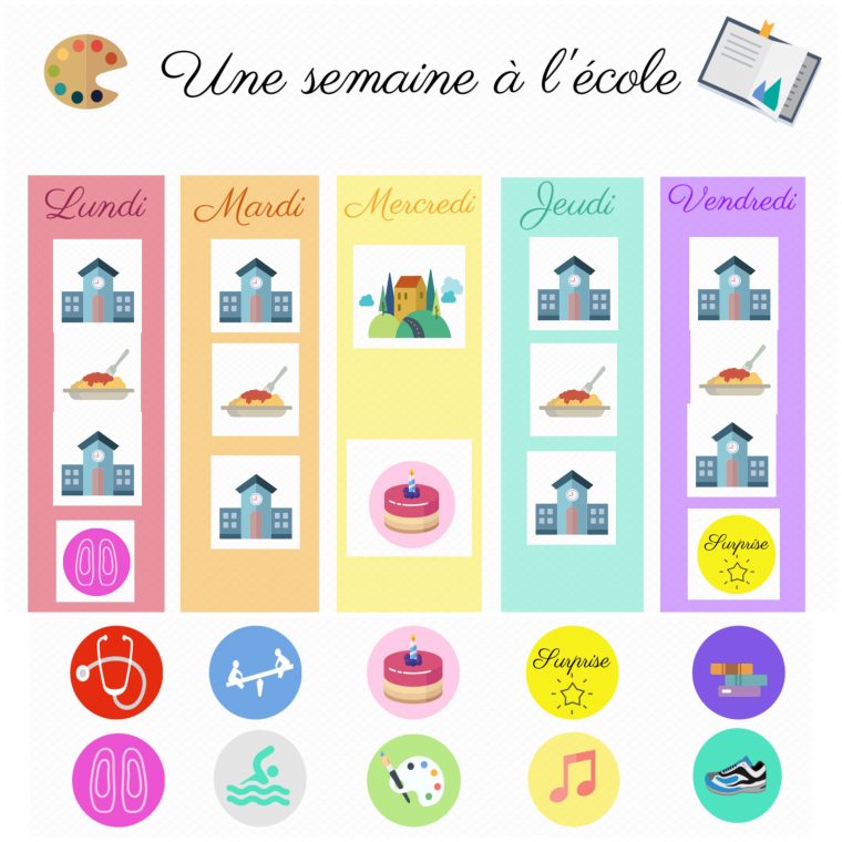 Mon Calendrier À Imprimer (Rien Que Pour Les Enfants!) – Je destiné Calendrier Enfant Semaine