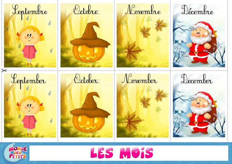 Monde Des Petits – Apprendre En Vidéo dedans Jeux Pour Apprendre Les Mois De L Année