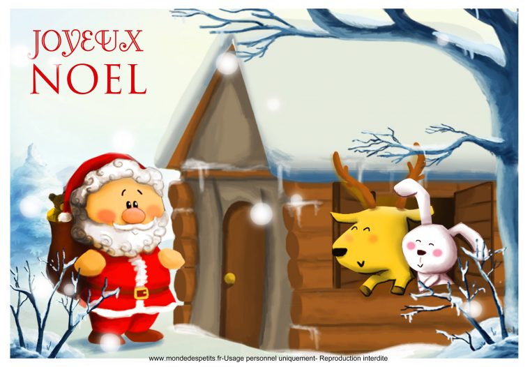 Monde Des Petits – Par Thème à Carte Joyeux Noel À Imprimer