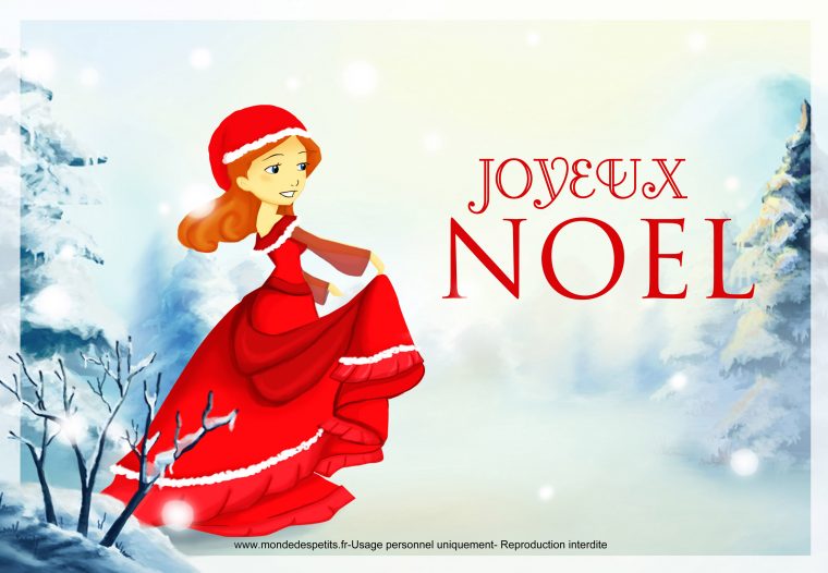 Monde Des Petits – Par Thème dedans Carte Joyeux Noel À Imprimer