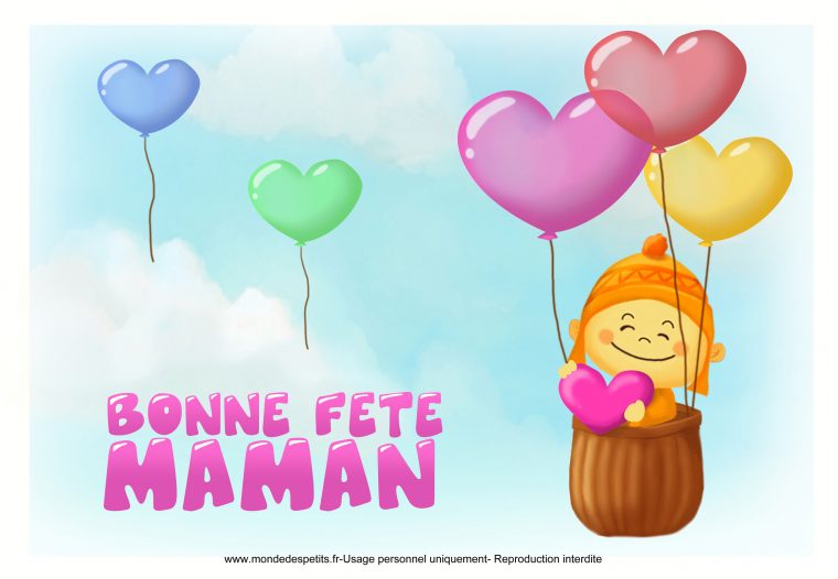 Monde Des Petits – Par Thème serapportantà Carte Bonne Fete Maman Imprimer