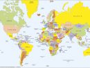 Monde - Politique (Grand) • Carte • Populationdata concernant Mappe De France