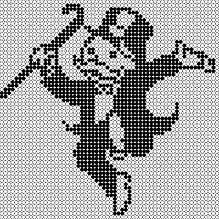 Monopoly En Perles À Repasser – Pixel Art En Perle À Repasser tout Jeux Dessin Pixel