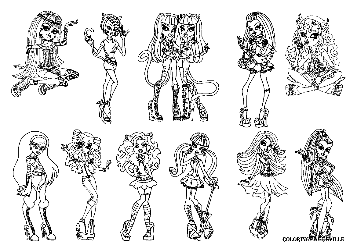 Monster High #83 (Animation Movies) – Printable Coloring Pages à Image Monster High A Imprimer