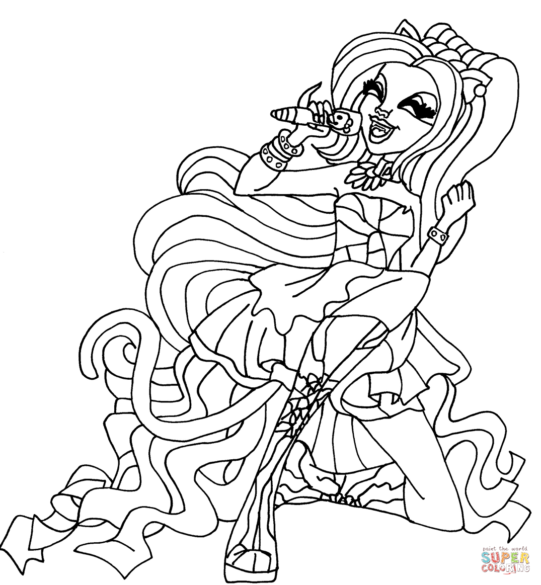 Monster High Coloring Pages Catty Noir serapportantà Image Monster High A Imprimer 