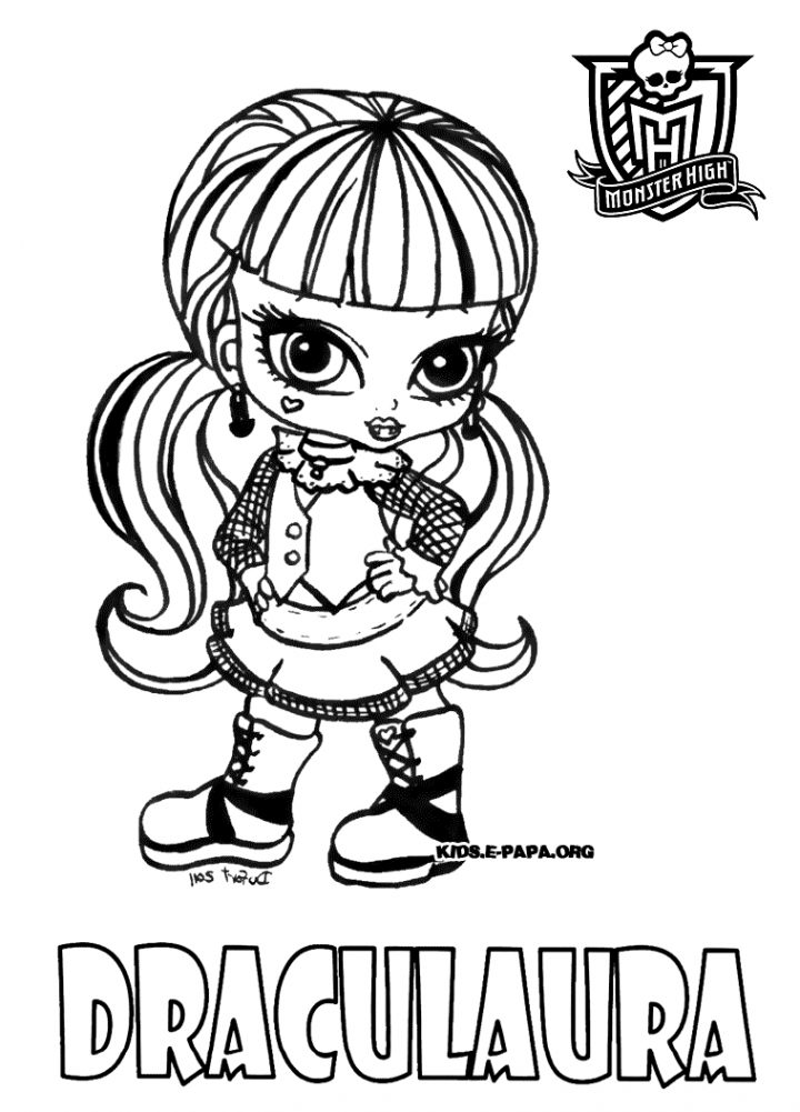 Monster High To Color For Kids – Monster High Kids Coloring intérieur Image Monster High A Imprimer