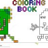 Monstre Troisième De Pixel De Livre De Coloriage pour Coloriage Pixel Gratuit