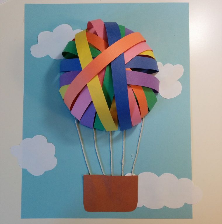 Montgolfières En Papier | Planificateur Bout De Chou | Craft tout Activité Manuelle En Papier