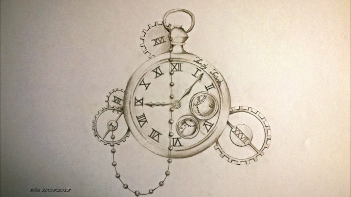 Montre À Gousset | Uage Montre Gousset, Uage Montre intérieur Dessin D Horloge