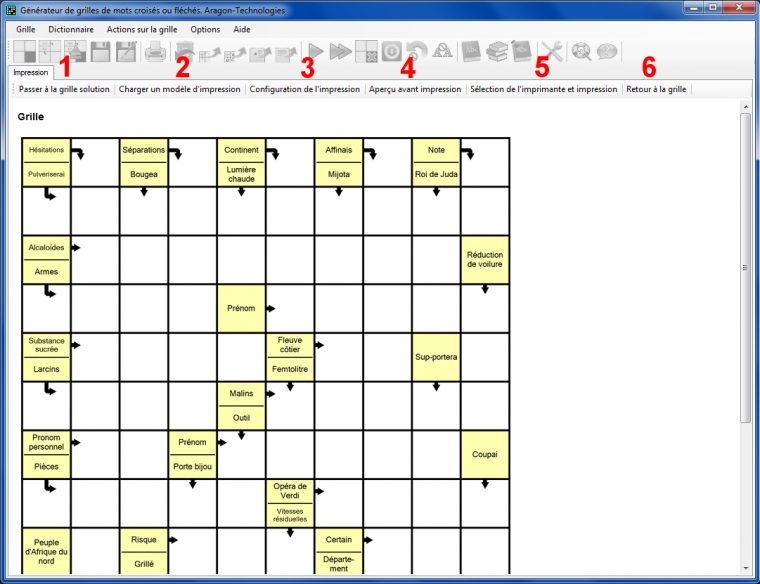 Mots Crois S Pro G N Rateur De Grilles De Mots Fl Ch S avec Mots Croisés Faciles À Imprimer Gratuitement