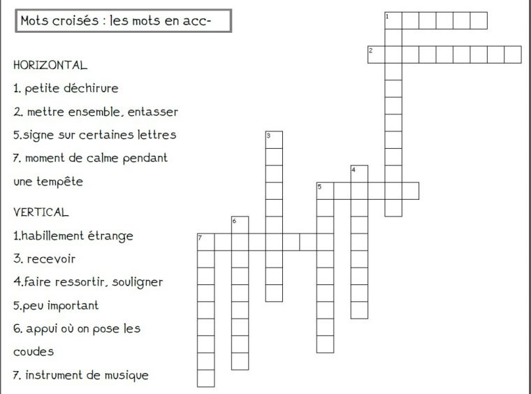 Mots Croisés – De Deux Choses L'une encequiconcerne Mots Croisés Personnalisés