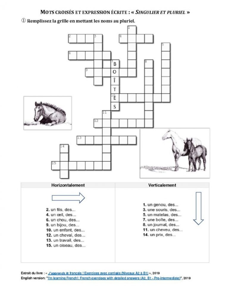 Mots Croisés Et Expression Écrite | Dorousy avec Mots Croisés Avec Image