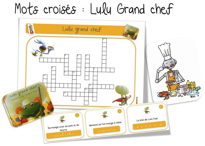 Mots Croisés : Lulu Grand Chef | Bout De Gomme avec Mot Croisé Cp