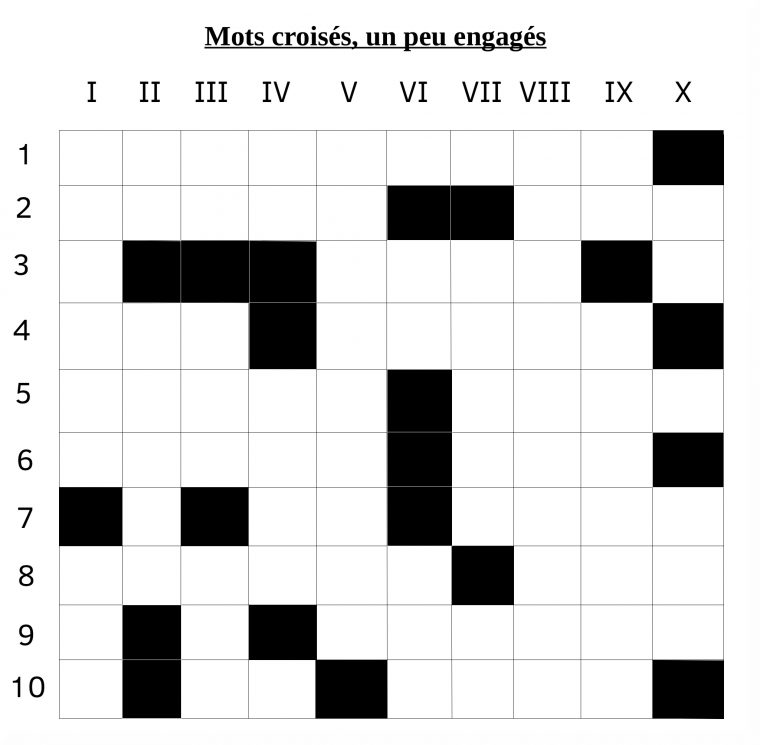 Mots Croisés, Maux Croisés – Ricochets Journal Local Drôme concernant Définition Des Mots Fléchés