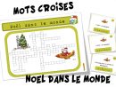Mots Croisés : Noël Dans Le Monde | Bout De Gomme avec Mots Croisés Noel