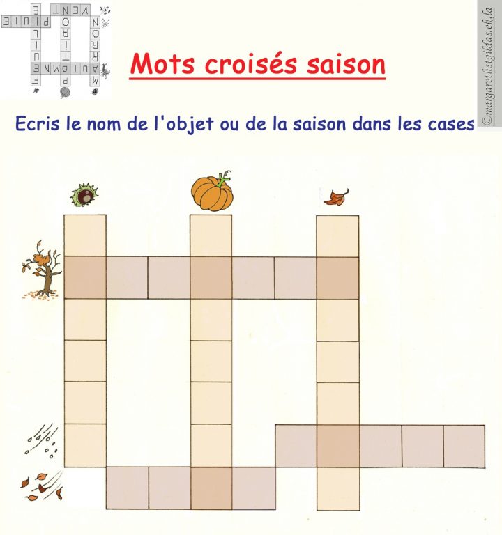 Mots Croisés Saison 1 – Margareth à Mots Croisés Gratuits À Imprimer