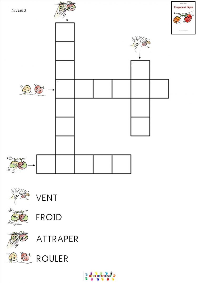 Mots Fléchés Avec Trognon Et Pépin – Mc En Maternelle tout Aide Pour Mots Fléchés Gratuit