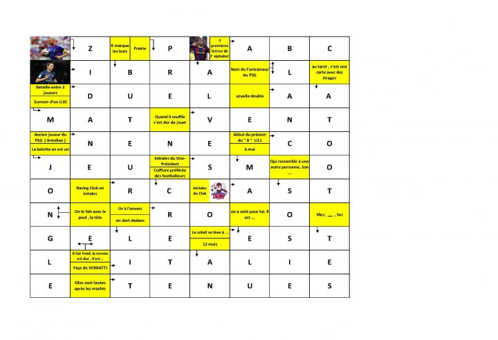 Mots Fleches – Club Football A.s.talmay – Footeo dedans Mots Fleches Solution