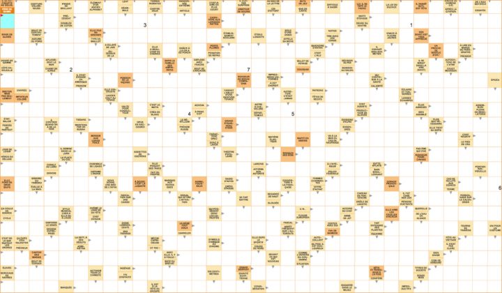 Mots Fléchés Géants À Thème Gratuits – 1Er Mars 2020 à Jeu De Mot Croisé