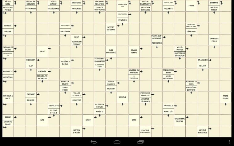 Mots Fleches Hd 1.1 Apk Download – Android Puzzle Games serapportantà Mots Fleche Gratuit