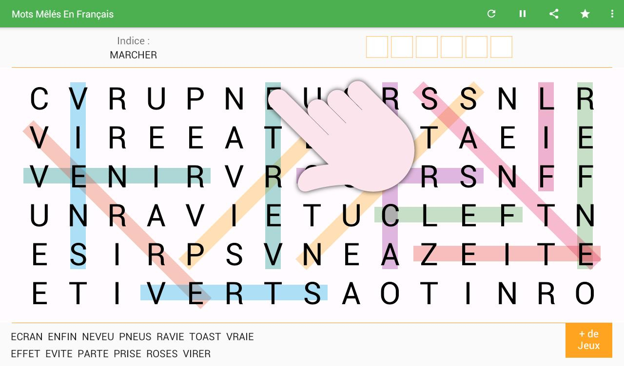 Mots Mêlés Français Gratuits Pour Android - Téléchargez L&amp;#039;apk dedans Jeu De Mots Meles Gratuit En Francais 
