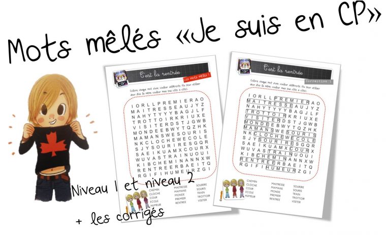 Mots Mêlés « Je Suis En Cp » | Bout De Gomme avec Jeu De Mots Meles Gratuit En Francais