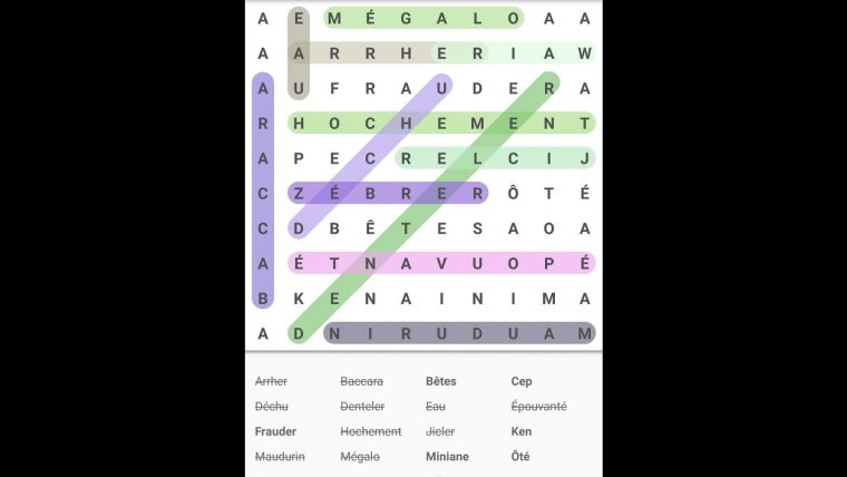 Mots Mêlés Jeu De Puzzle Pour Android avec Jeux Mots Mélés Gratuits