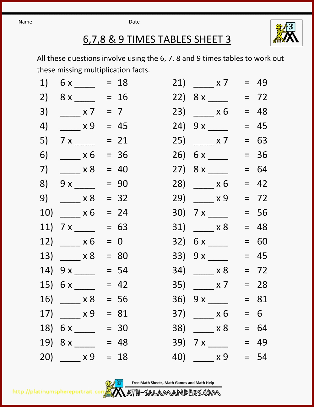Multiplication Cm1 À Imprimer Table De Multiplication tout Exercice Cm1 Gratuit 