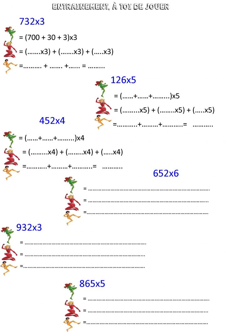 Multiplier En Ligne Ce2 | Le Blog De Monsieur Mathieu intérieur Exercice Gs En Ligne