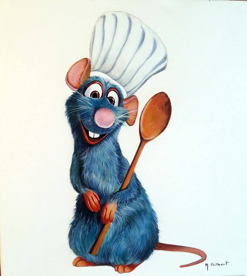 Nabrochot-Creations: Rauille Peinture Originale Extrait tout Dessin Ratatouille