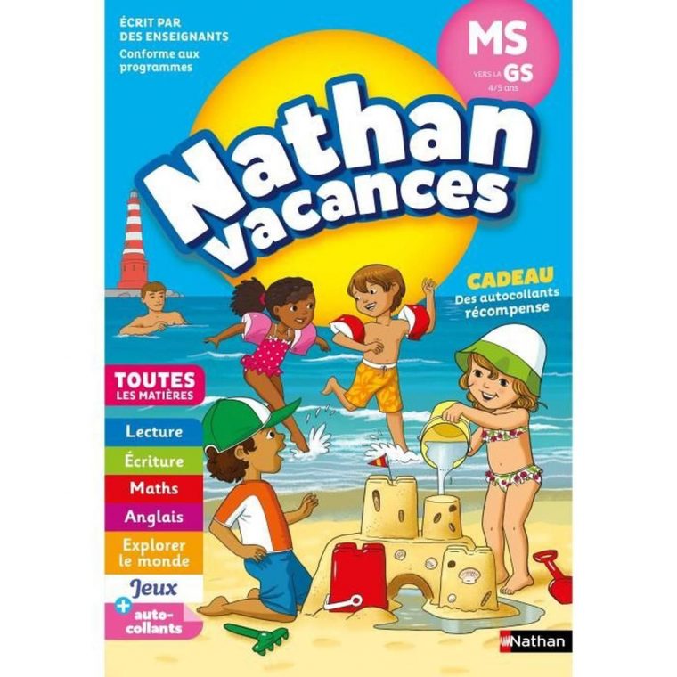 Nathan Vacances Maternellecahier De Vacances 2018 De La Moyenne Section  Vers La Grande Section – Maternelle encequiconcerne Jeux Educatif Gs