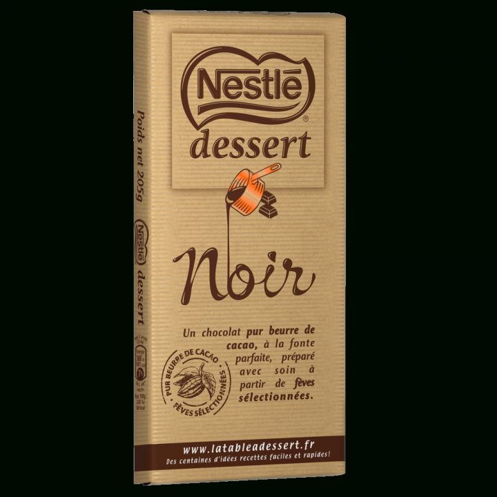 Nestlè Dessert Noir avec Tablette Chocolat Dessin