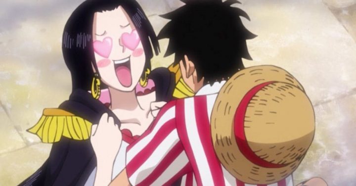 New One Piece Episode Brings Out Luffy X Boa Shippers In pour Dessin Animé De One Piece