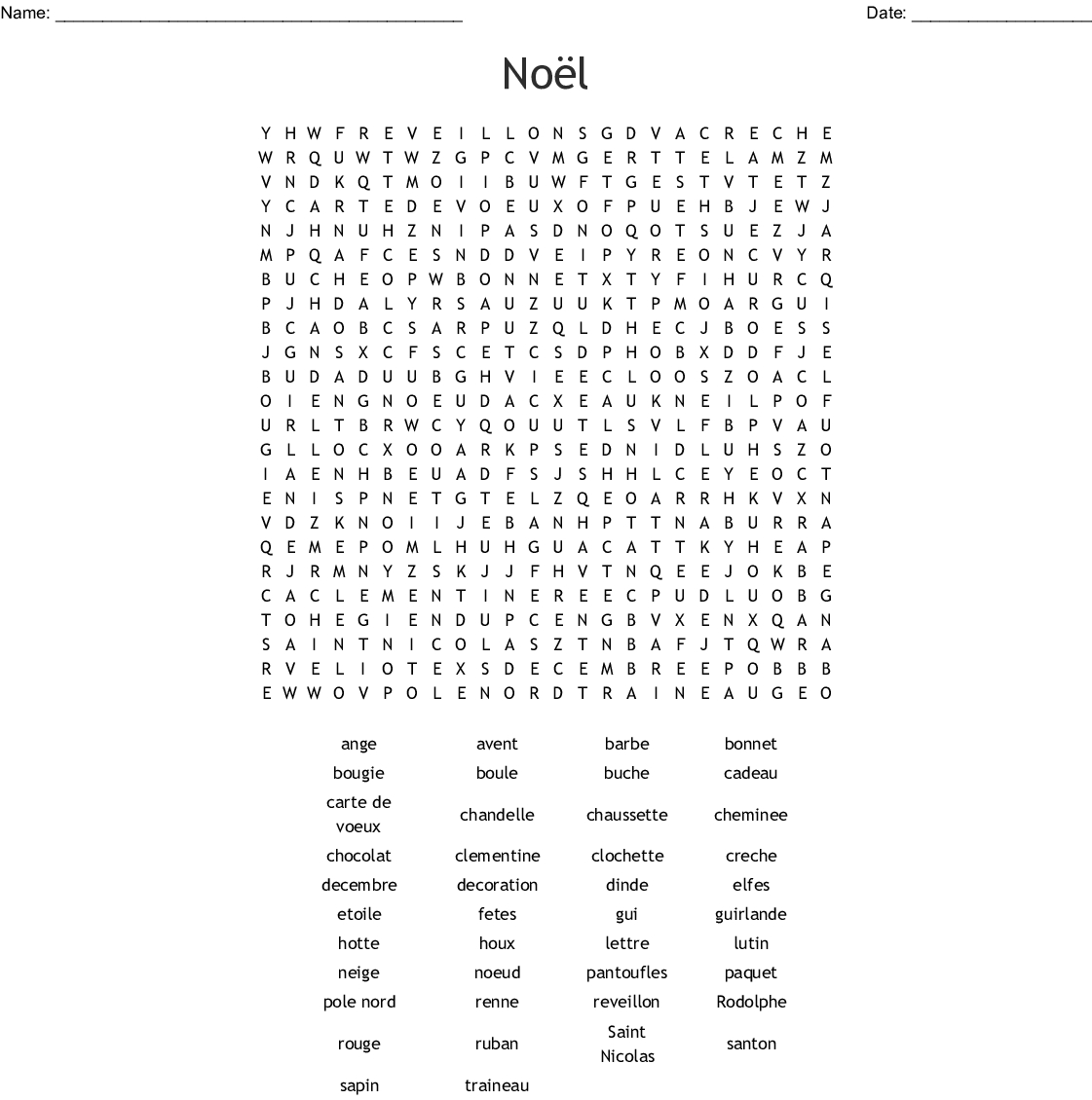 Noël Mots Croisés Crossword - Wordmint concernant Mots Croisés Noel