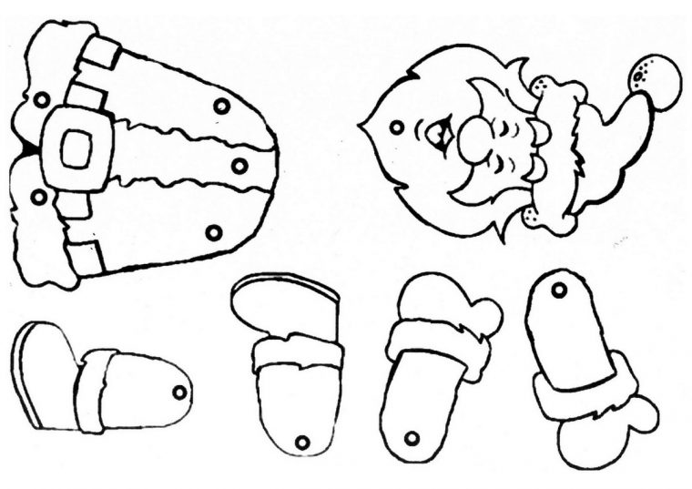 Noel .. " Père Noel Articulé " – Le Blog De Nounoucoindespetits destiné Pere Noel A Imprimer Et A Decouper
