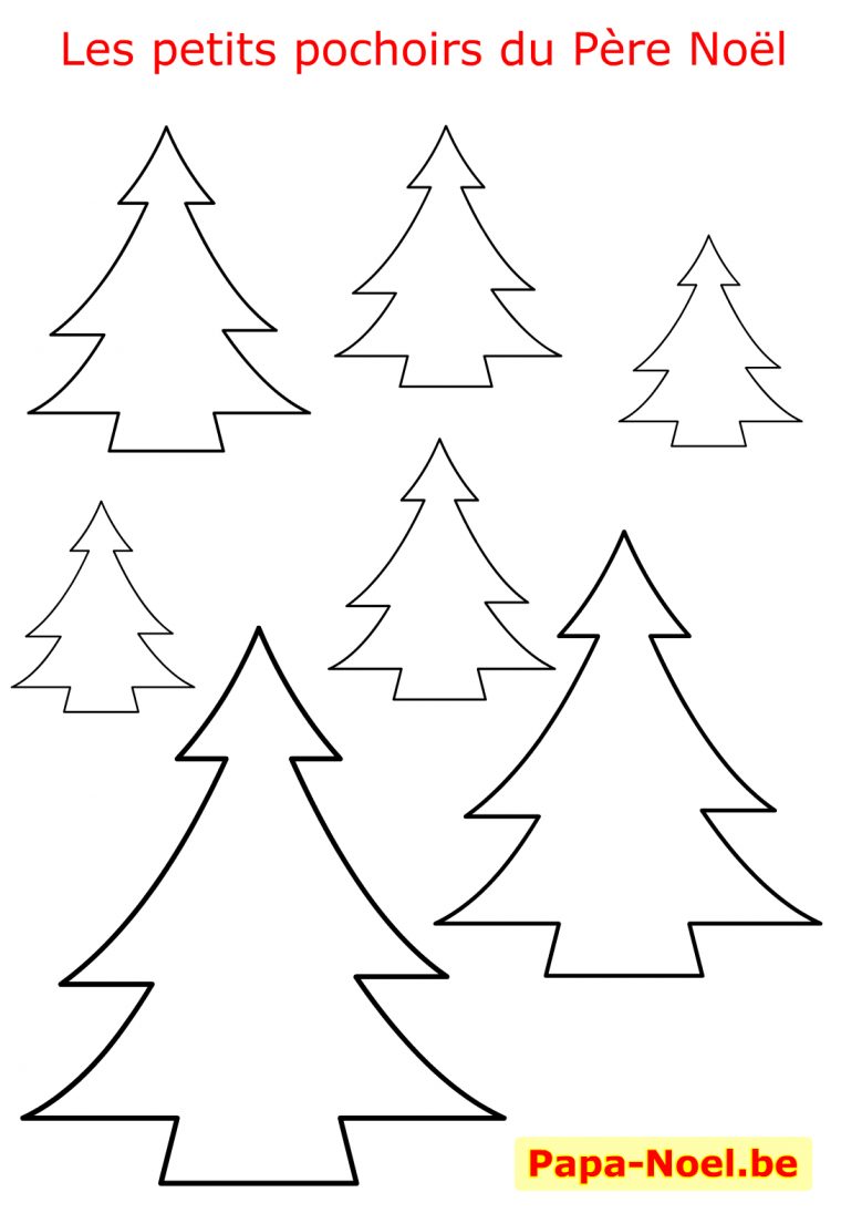 Noel Pochoir De Sapin De Noel Pochoirs À Imprimer Gratuit intérieur Coloriage De Sapin De Noel A Imprimer Gratuit