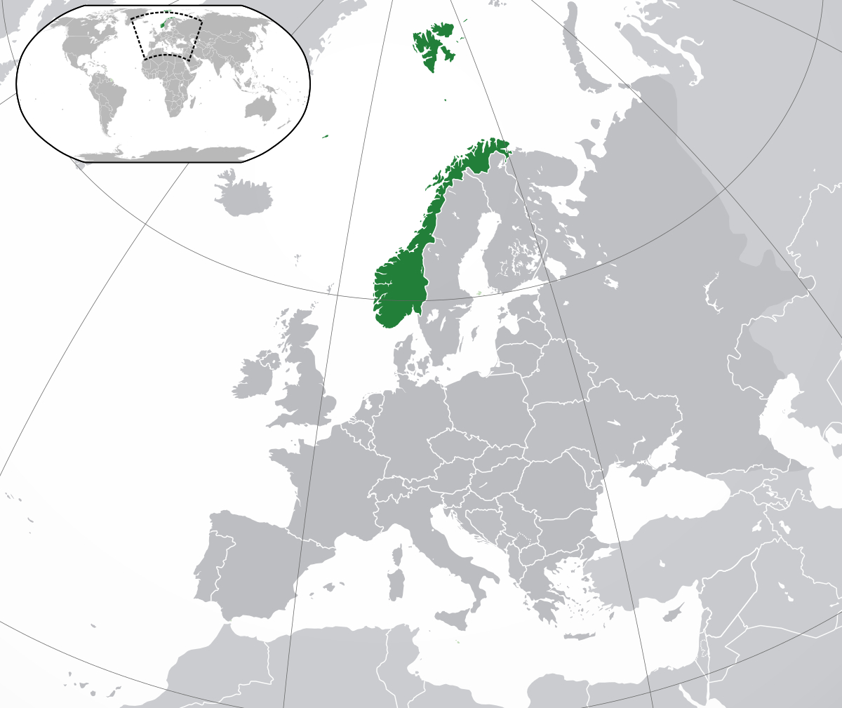 Norvège — Wikipédia dedans Capitale Europe Carte