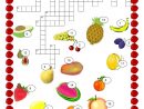Nourriture - Fruits Mots Croisés | Atividade Para dedans Jeu De Mot En Anglais
