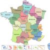 Nouvelle Carte Des Régions Miss France (Depuis 2011) | Map avec Carte De Region De France