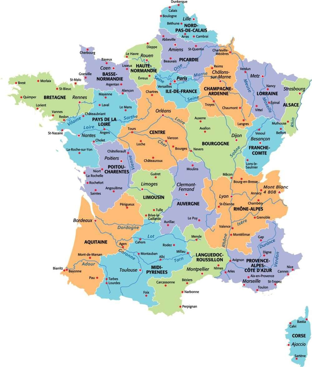 Nouvelles Régions D&amp;#039;ici 2017 : Quelle Sera La Nouvelle Carte intérieur Nombre De Régions En France 2017 